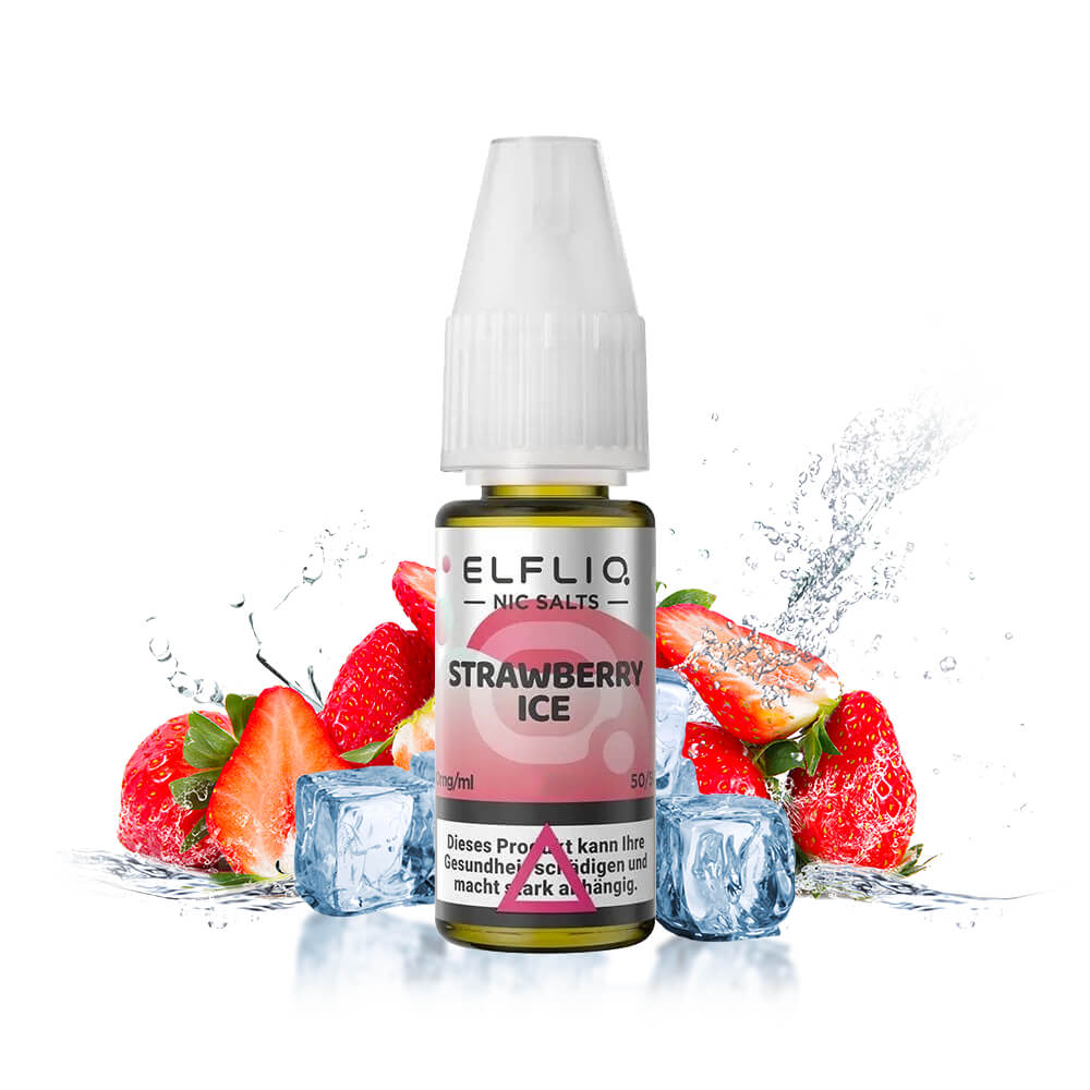 Elf Bar - ElfLiq Strawberry ICE E-Liquid (Erdbeereis) | 50/50 | 20mg |