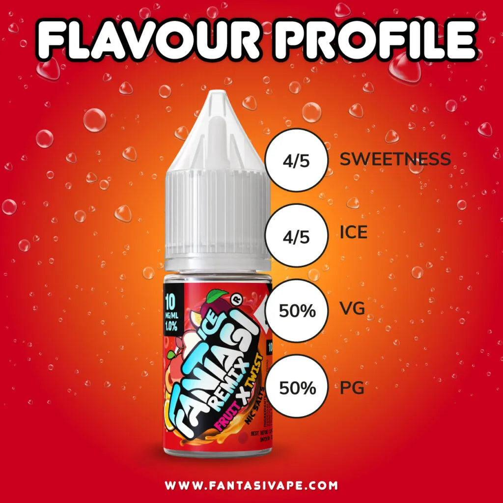 Fruit X Twist 10ml Nikotinsalz | 50/50 E-Liquid | Fantasi