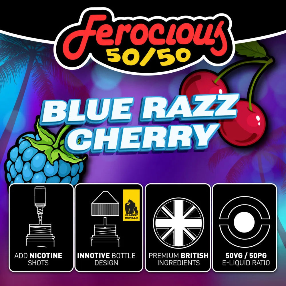 Blue Razz Cherry 50/50 | Ferocious E-Liquid
