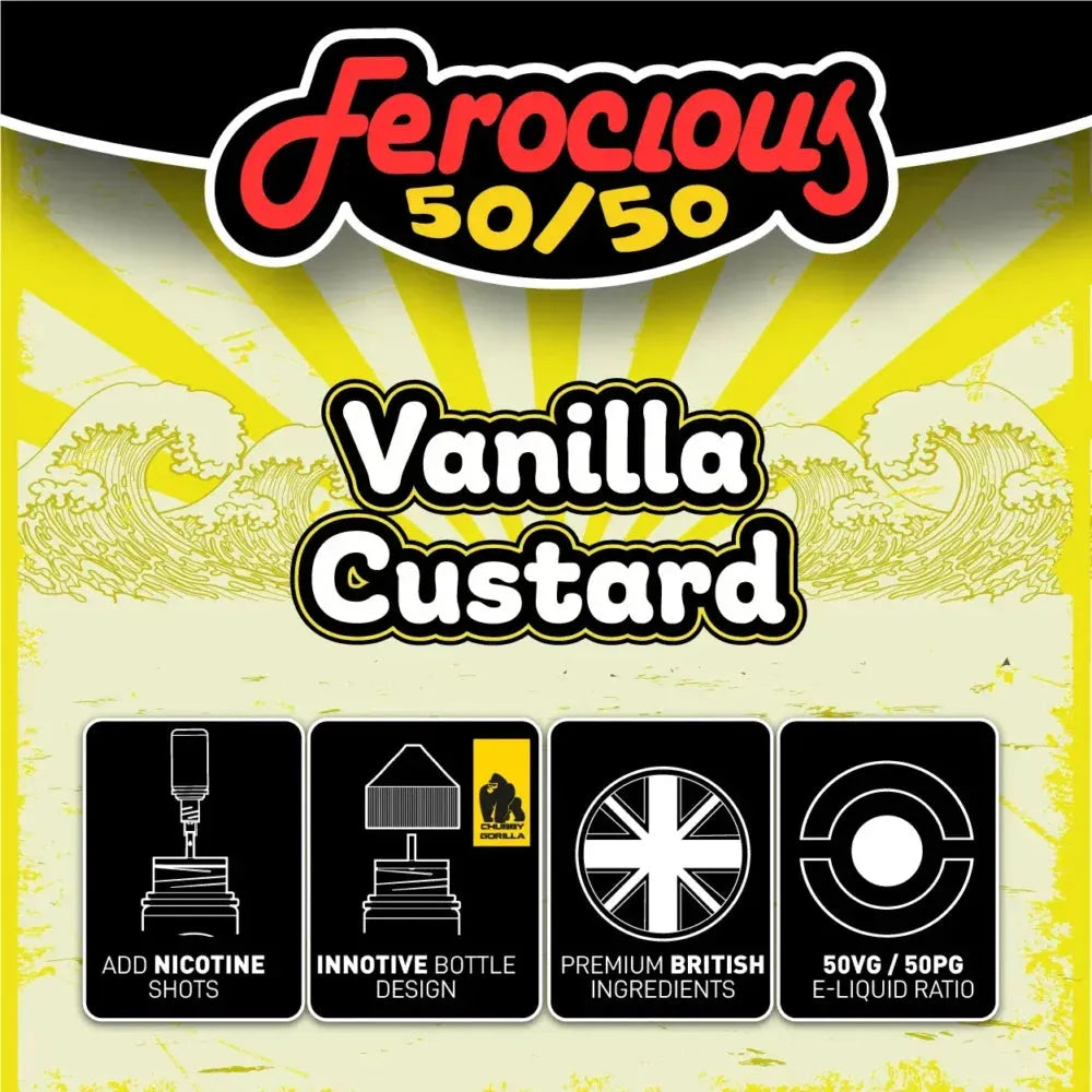 Vanilla Custard 50/50 | Ferocious E-Liquid