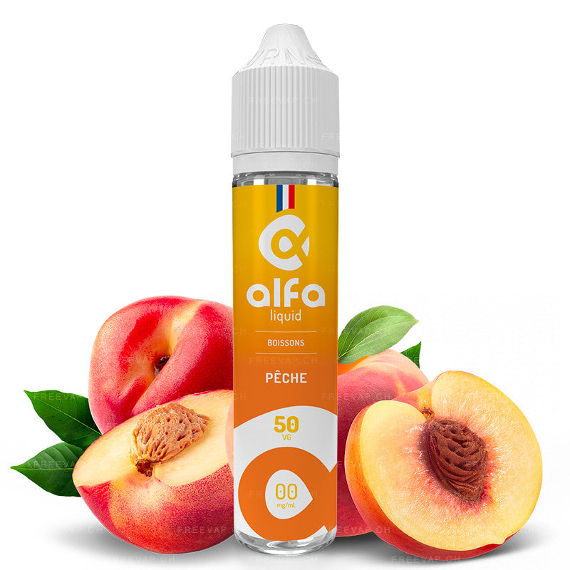 E-Liquid Pfirsich - Alfaliquid | Fruchtig | 50ml in 70ml | 50/50