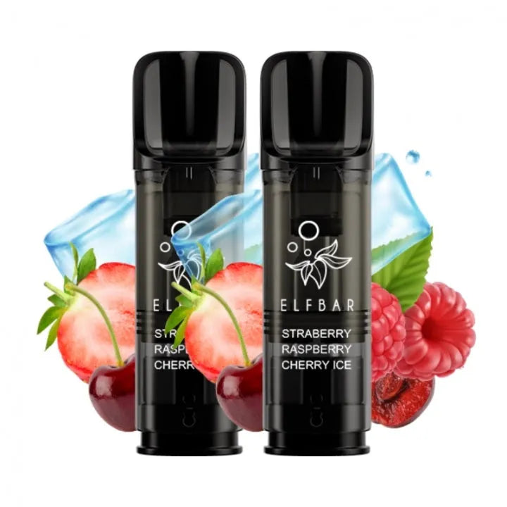 Elf Bar Elfa Pro - Strawberry Raspberry Cherry Ice - Vorgefüllte Ersatz Cartridge