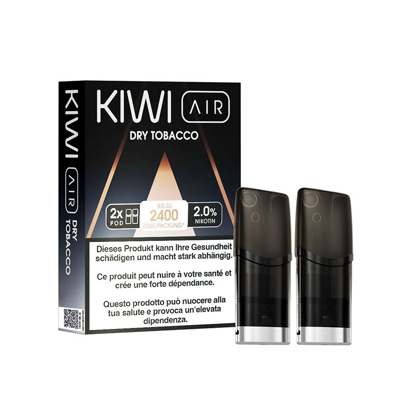 Kartuschen Kiwi Air - Dry Tobacco - Kiwi Vapor | 2er Pack