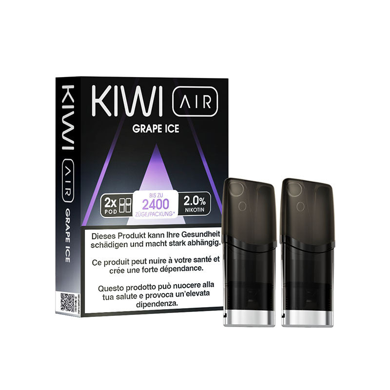 Kiwi Air cartridges - Grape Ice - Kiwi Vapor | Pack x2