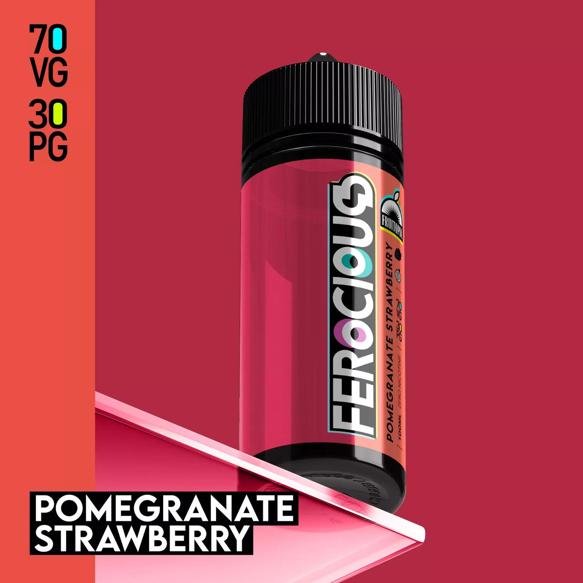 Pomegranate x Strawberry 70/30 | Ferocious E-Liquid