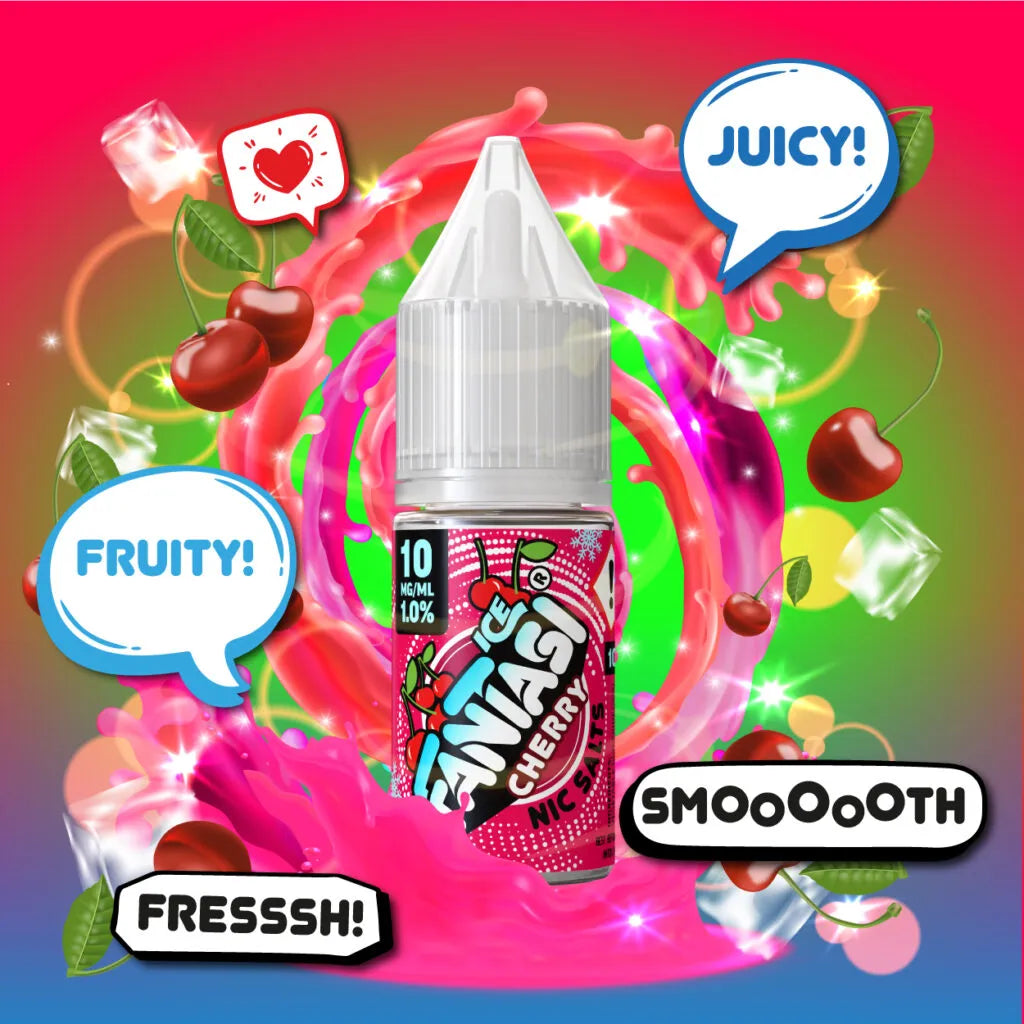 Cherry Ice 10ml Nikotinsalz | 50/50 E-Liquid | Fantasi