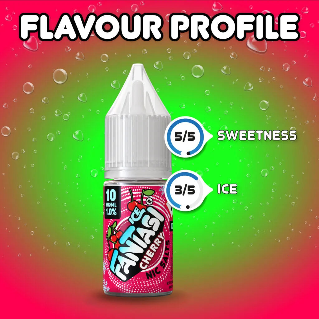 Cherry Ice 10ml Nikotinsalz | 50/50 E-Liquid | Fantasi