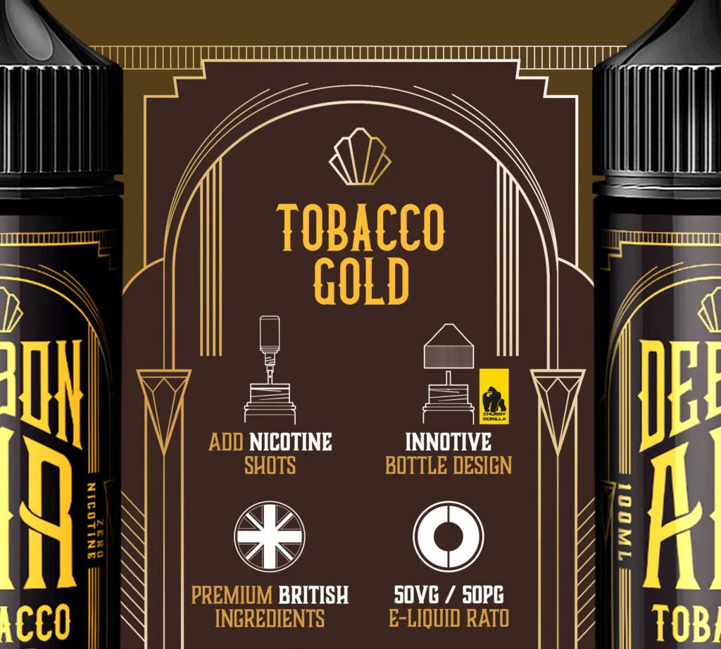 Tobacco Gold 50/50 E-Liquid | DebonAir