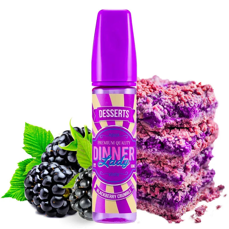 Dinner Lady Blackberry Crumble Desserts | 50ml | 70/30 E-Liquid (Brombeere)