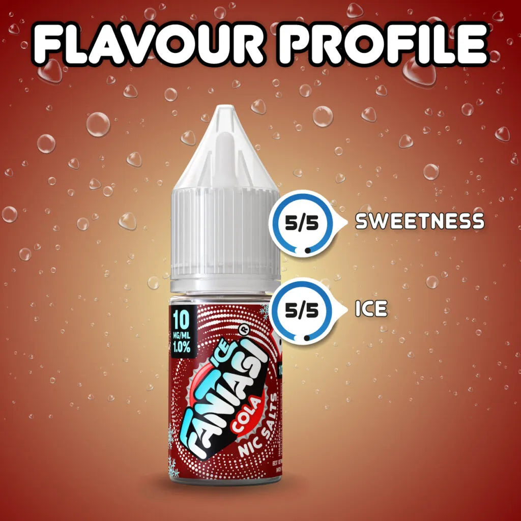 Cola Ice 10ml Nikotinsalz | 50/50 E-Liquid | Fantasi