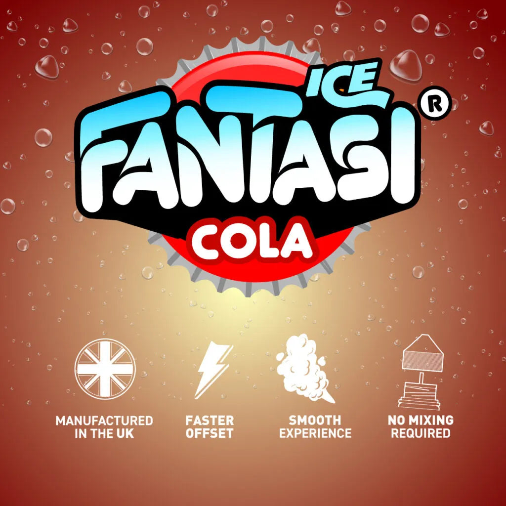 Cola Ice 10ml Nikotinsalz | 50/50 E-Liquid | Fantasi