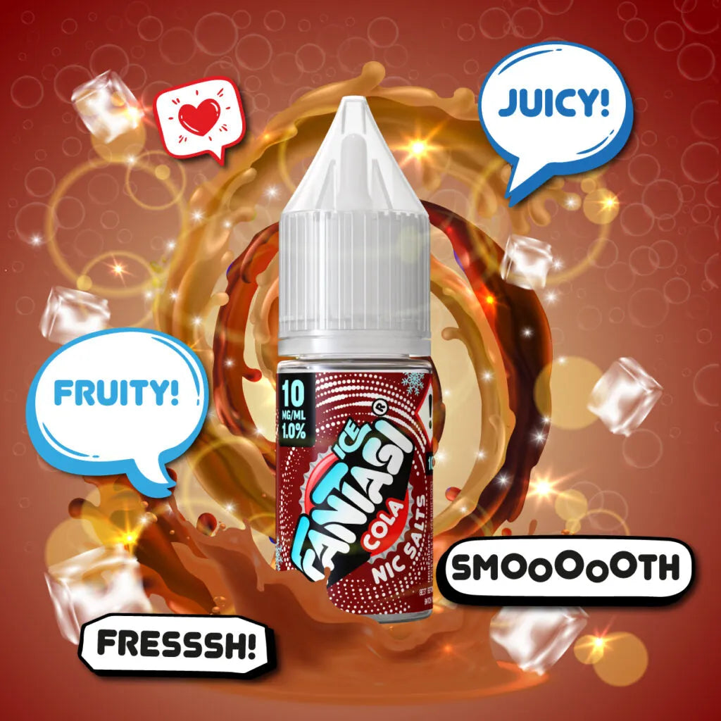 Cola Ice 10ml Nikotinsalz | 50/50 E-Liquid | Fantasi