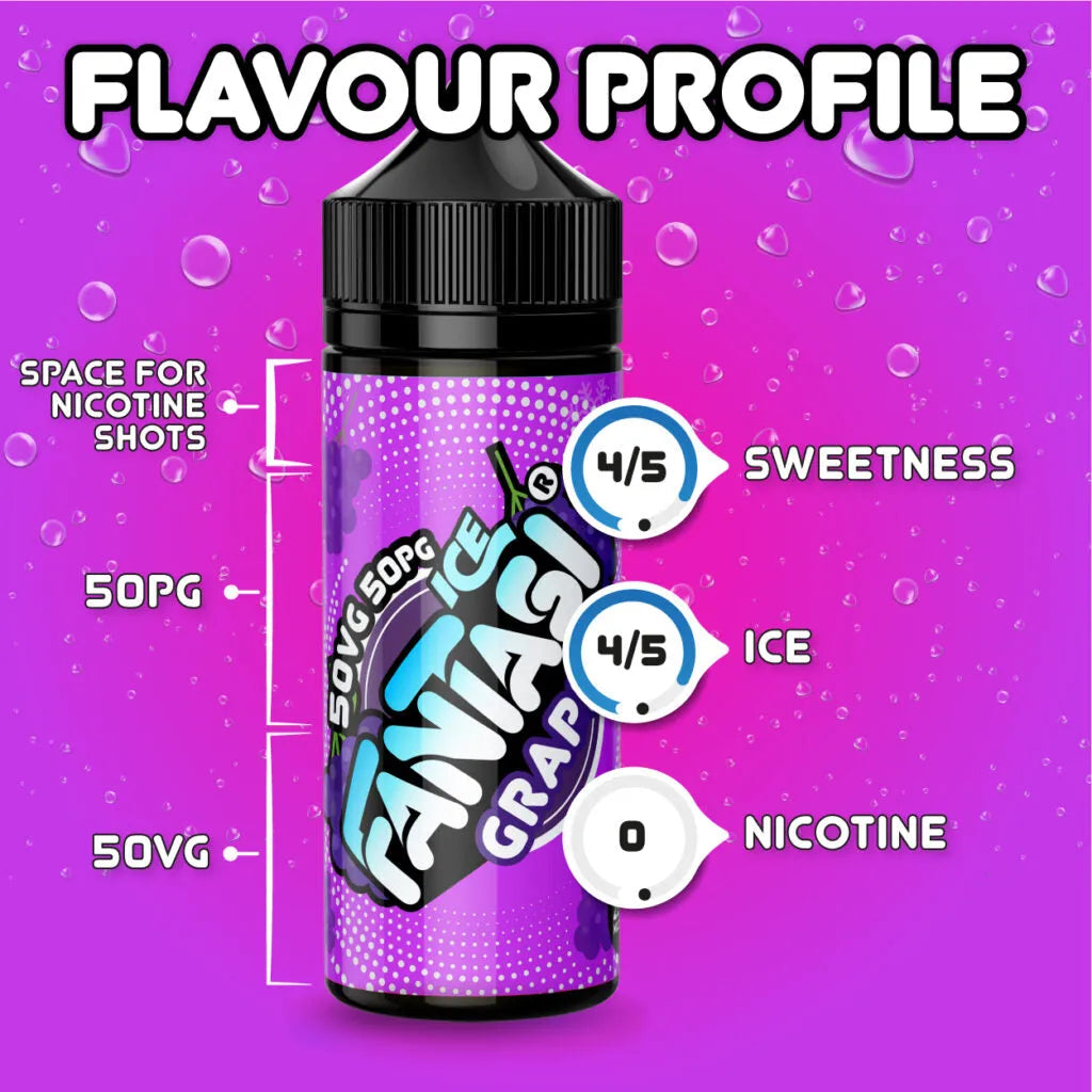 Grape Ice 50/50 E-Liquid (Traubeneis) | Fantasi
