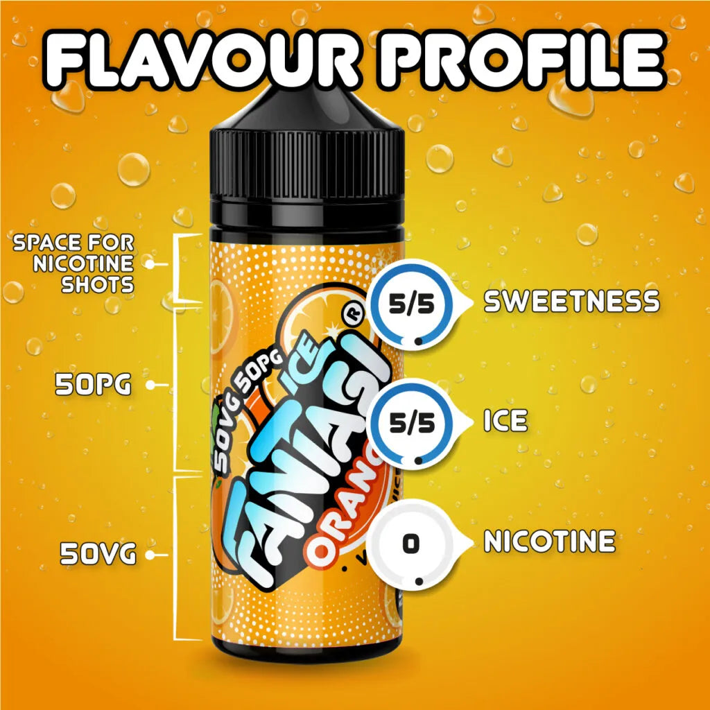 Orange Ice 50/50 E-Liquid | Fantasi