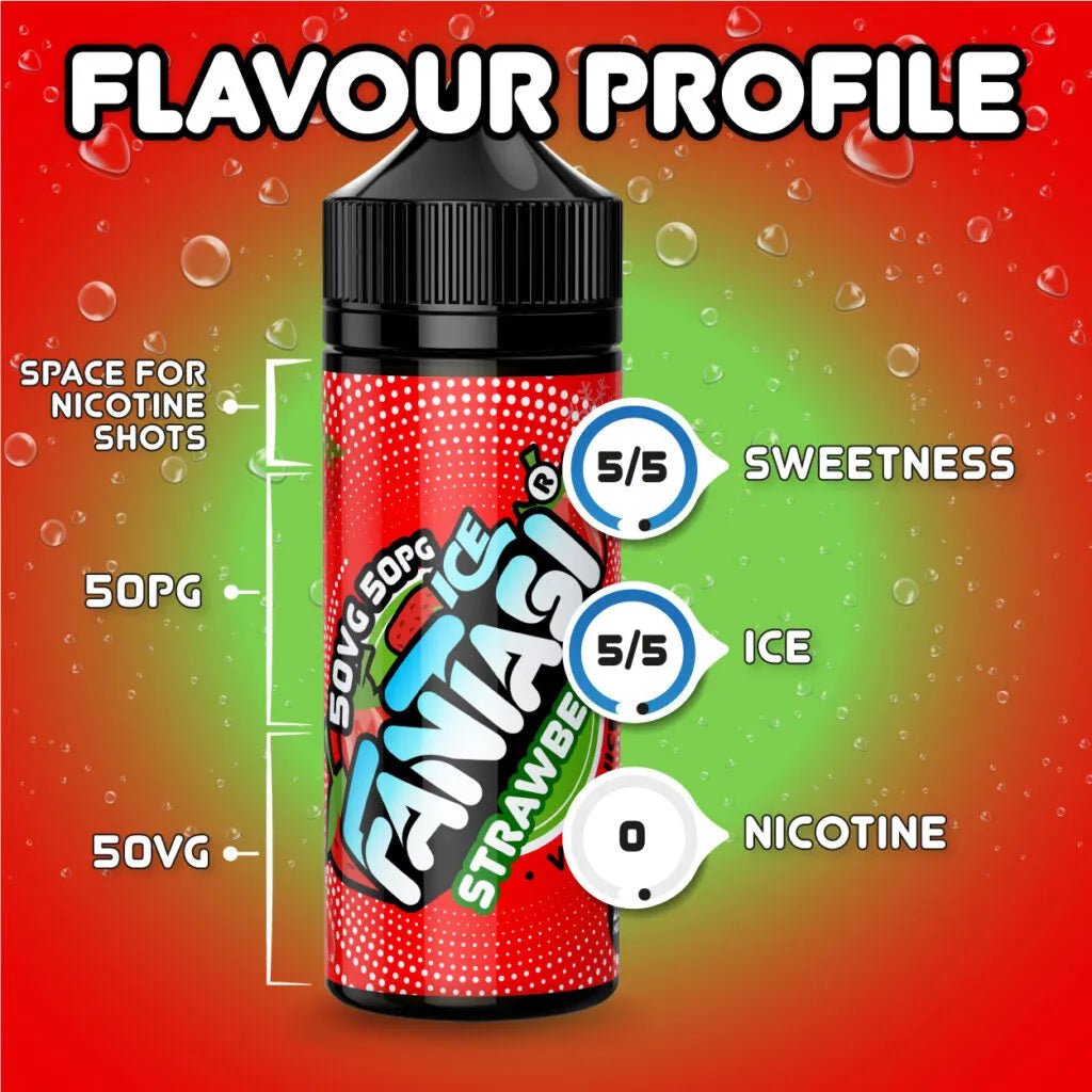 Strawberry Ice 50/50 E-Liquid (Erdbeereis) | Fantasi