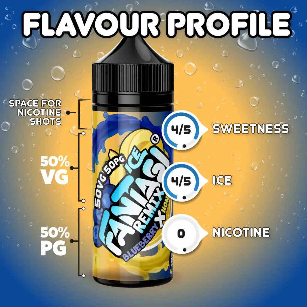 Blueberry X Honeydew Ice 50/50 E-Liquid (Blaubeere x Honigtau) | Fantasi