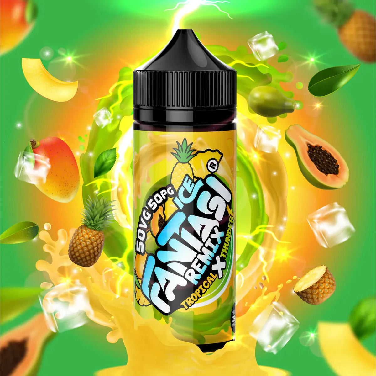 Tropical X Thunder Ice 50/50 E-Liquid | Fantasi