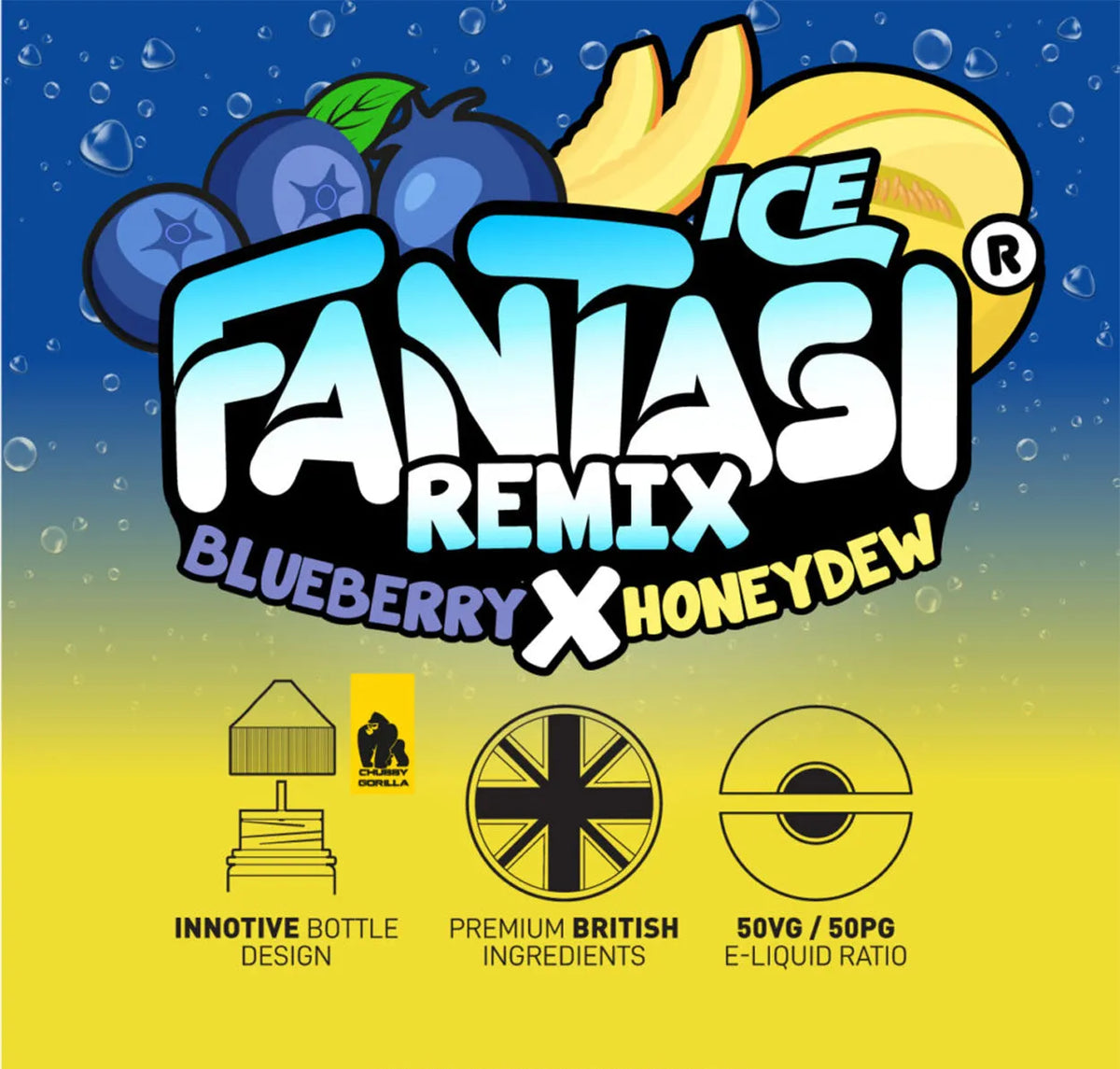 Blueberry X Honeydew 10ml Nikotinsalz | 50/50 E-Liquid | Fantasi