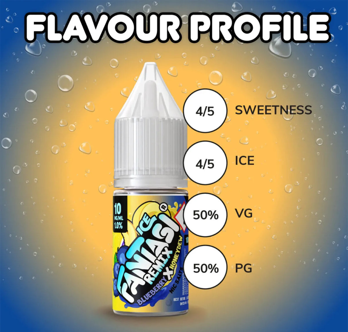 Blueberry X Honeydew 10ml Nikotinsalz | 50/50 E-Liquid | Fantasi