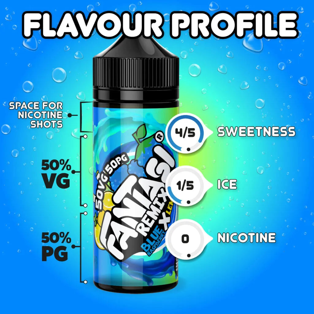 Blue Raspberry X Lemonade 50/50 E-Liquid (Remix Blaue Himbeere X Limonade) | Fantasi