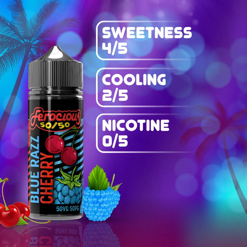 Blue Razz Cherry 50/50 | Ferocious E-Liquid