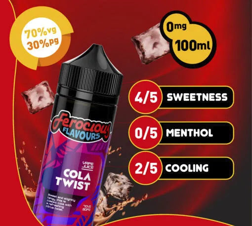 Cola Twist 70/30 | Ferocious E-Liquid