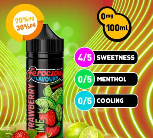 Strawberry Lime 70/30 | Ferocious E-Liquid (Erdbeer-Limette)