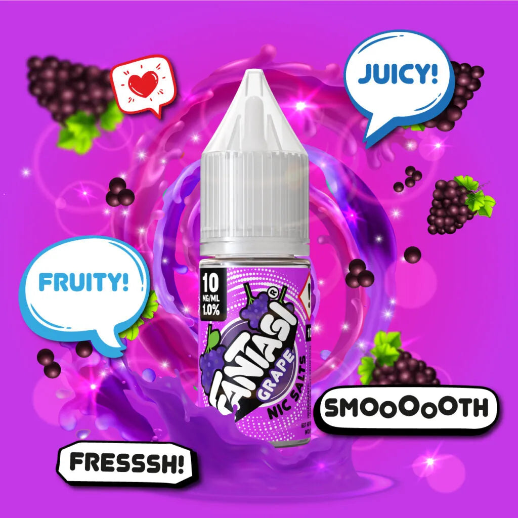 Grape 10ml Nikotinsalz | 50/50 E-Liquid | Fantasi