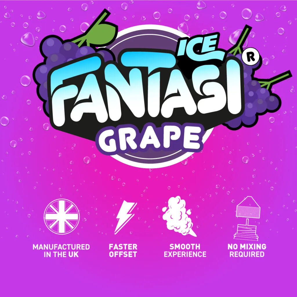 Grape Ice 10ml Nikotinsalz | 50/50 E-Liquid | Fantasi