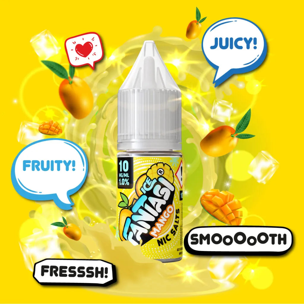 Mango Ice 10ml Nikotinsalz | 50/50 E-Liquid | Fantasi