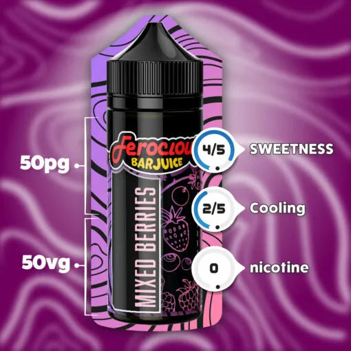 Mixed Berries 50/50 | Ferocious E-Liquid