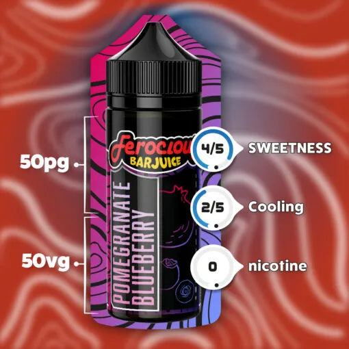 Pomegranate Blueberry 50/50 | Ferocious E-Liquid (Granatapfel-Heidelbeere)