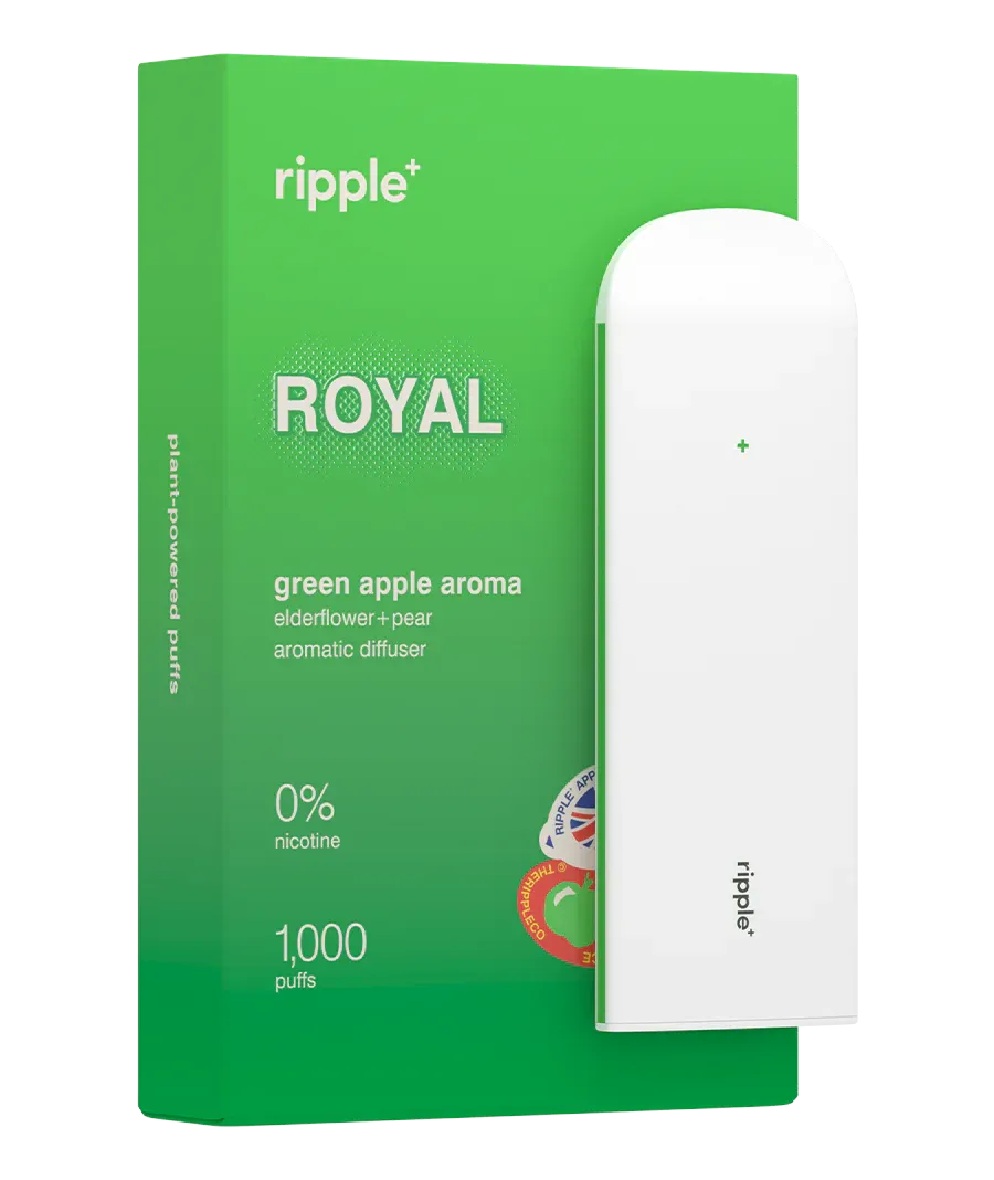 Ripple+ ROYAL green apple aroma (Grüner Apfel) | Null-Nikotin-Diffusor