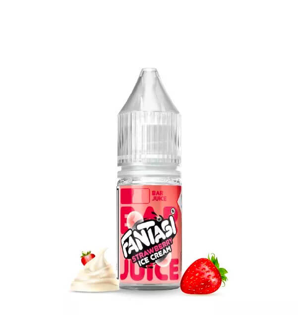Strawberry Ice Cream 10ml Nikotinsalz | 50/50 E-Liquid | 20mg | Fantasi