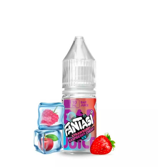 Strawberry Raspberry & Cherry Ice 10ml Nikotinsalz | 50/50 E-Liquid | 20mg | Fantasi
