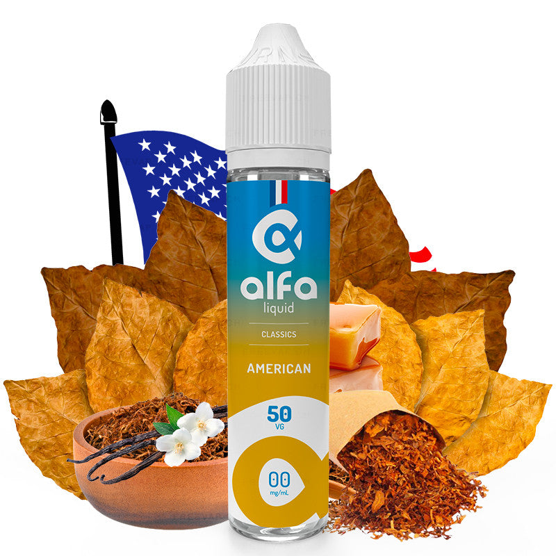 E-Liquid American - Alfaliquid | Classics | 50ml in 70ml | 50/50