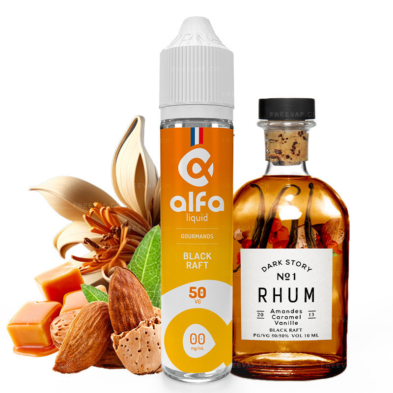 E-Liquid Black Raft - Alfaliquid | Süss | 50ml in 70ml | 50/50