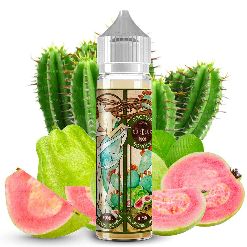 E-Liquid Cactus Goyave - Shortfill Format - 1900 Edition by Curieux | 50ml | 60/40