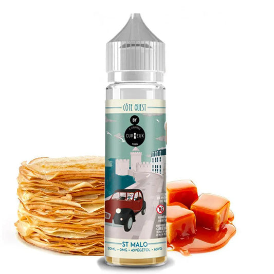 E-Liquid St Malo - Shortfill Format - Côte Ouest by Curieux | 50ml | 60/40