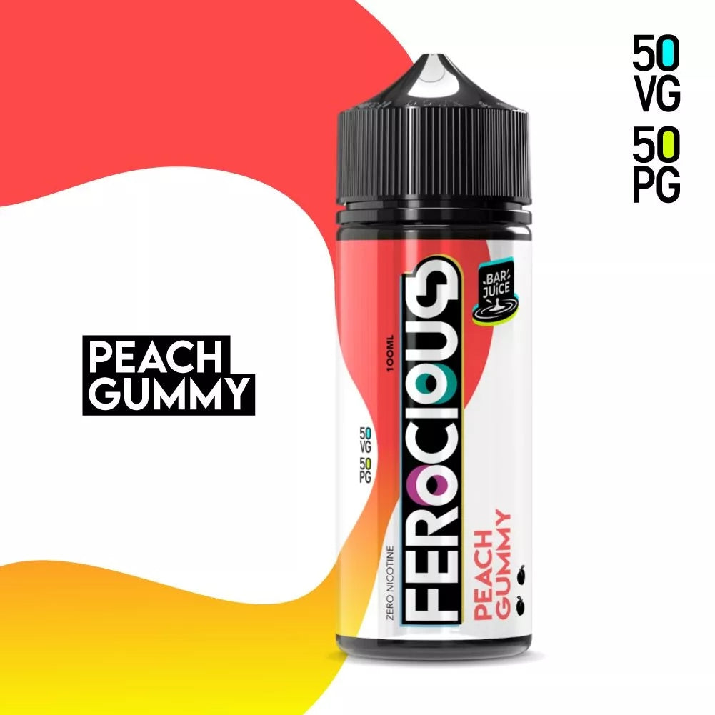 Peach Gummy 50/50 | Ferocious E-Liquid Bar Juice