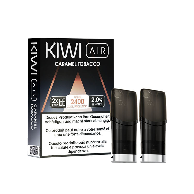 Kartuschen Kiwi Air - Caramel Tobacco - Kiwi Vapor | 2er Pack