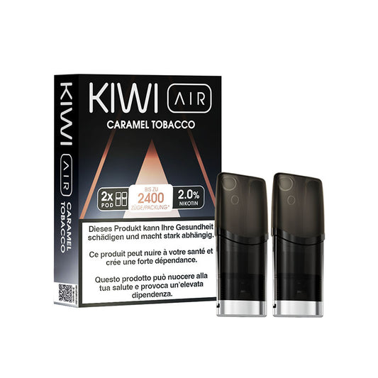 Cartucce Kiwi Air - Caramel Tobacco - Kiwi Vapor | Confezione x2