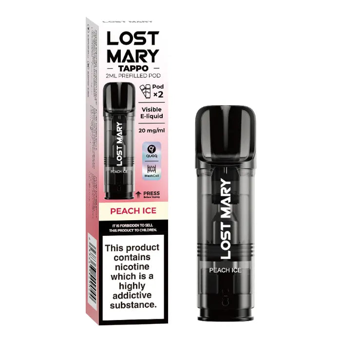 Lost Mary Tappo - Peach Ice - Vorgefüllte Ersatz Cartridge