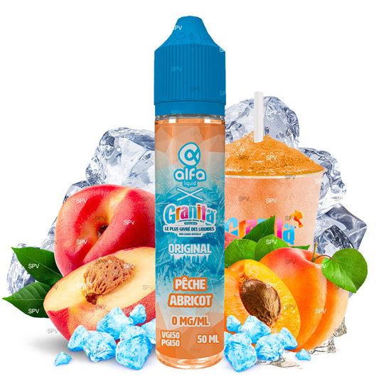 E-Liquid Pfirsich Aprikose - Granita by Alfaliquid | 50 ml "Shortfill 60 ml" | 50/50