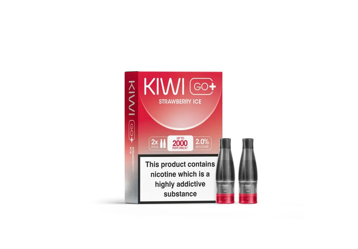 Pod-Kartuschen Kiwi GO PLUS - Strawberry Ice - Kiwi Vapor | 2er Pack