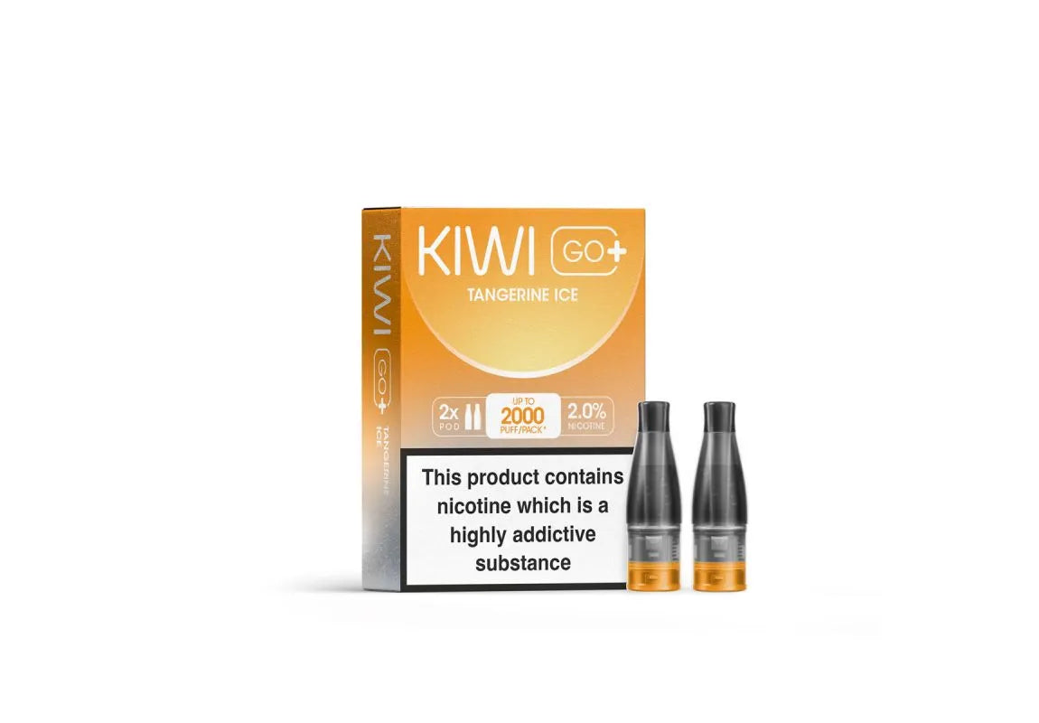 Pod-Kartuschen Kiwi GO PLUS - Tangerine Ice - Kiwi Vapor | 2er Pack