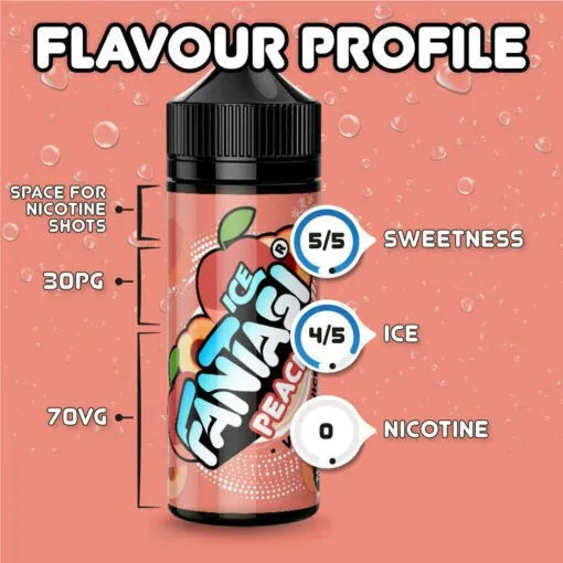 Peach Ice 70/30 E-Liquid (Pfirsich Eis) | Fantasi